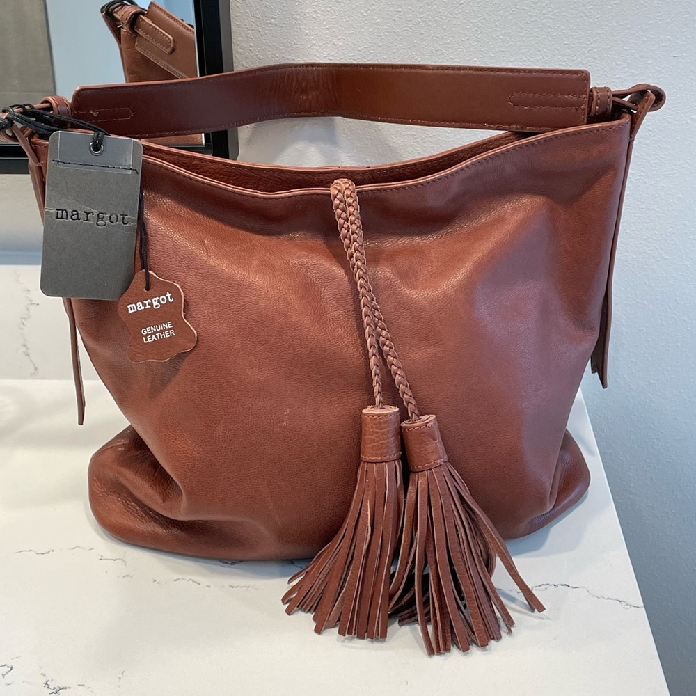 Margot Brown Leather Shoulder Bag